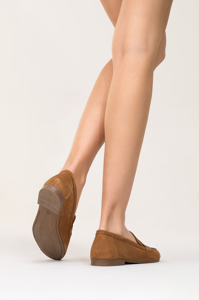 kadin-deri-loafer-ayakkabi-KUM SUET-NHR2523461-0088451_0